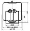 PE Automotive 084.115-15A Boot, air suspension
